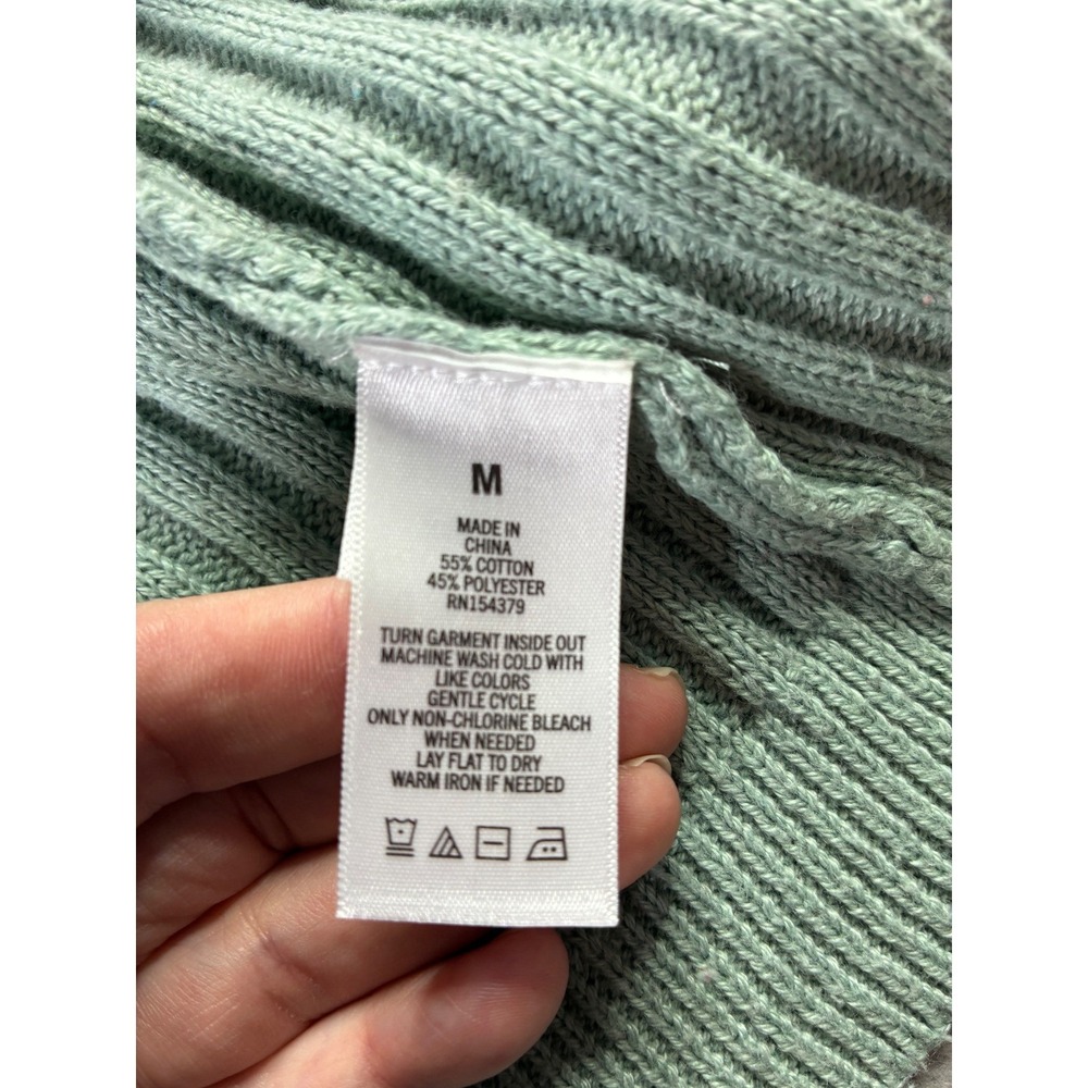 Aeropostale Ribbed Knit Babydoll Zip Up Hoodie Y2K Bella Swan Coquette Womens M - Picture 4 of 9